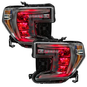 Chevrolet Silverado 1500 Headlight Kit - ORACLE Lighting - Demon Eye + ColorSHIFT - RGB+W - `19-`21